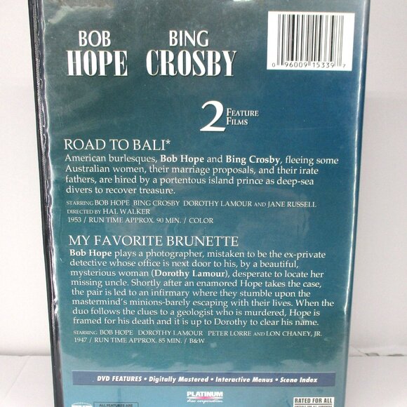 Silver Screen Series Road to Bali & My Favorite Brunette (DVD) Bob Hope - Picture 2 of 3